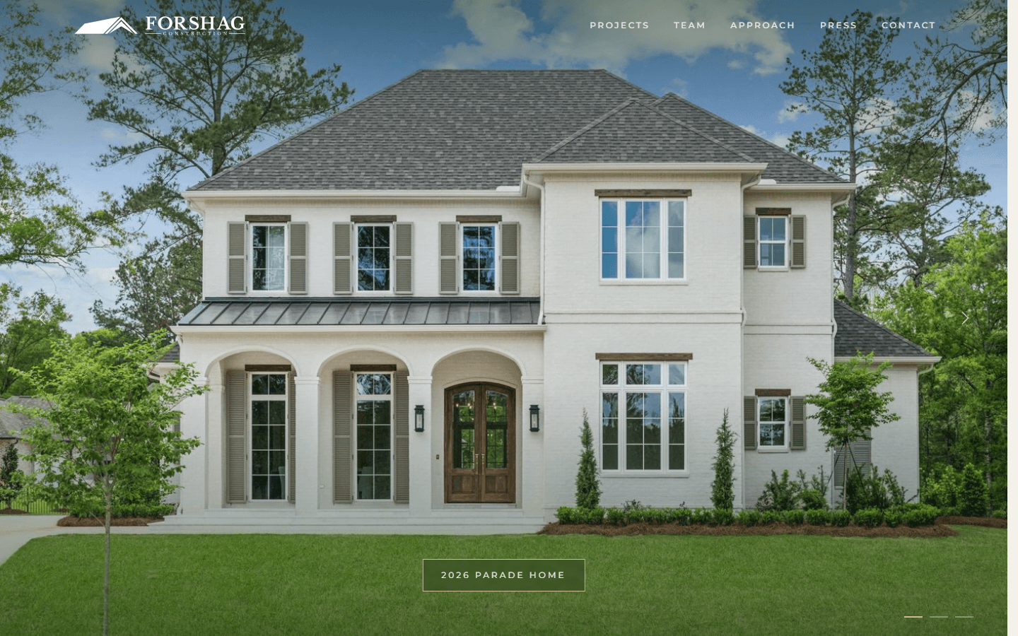 Forshag Construction's new website